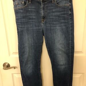 7 For All Mankind Jen 7 Size 14 Womens 29 Inch Inseam Slim Boyfriend Blue Jeans